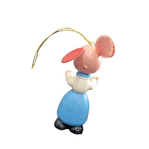 Vintage Goula Made in Spain Mouse Ornaments Set of 2 Hand Painted‎ - Picture 5 of 13